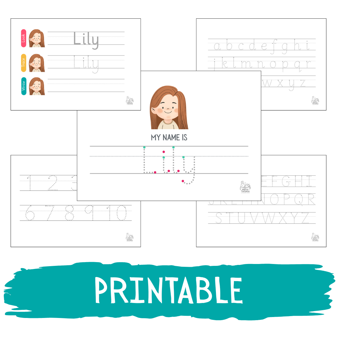 PRINTABLE Personalised Learn to Write Activity Pack