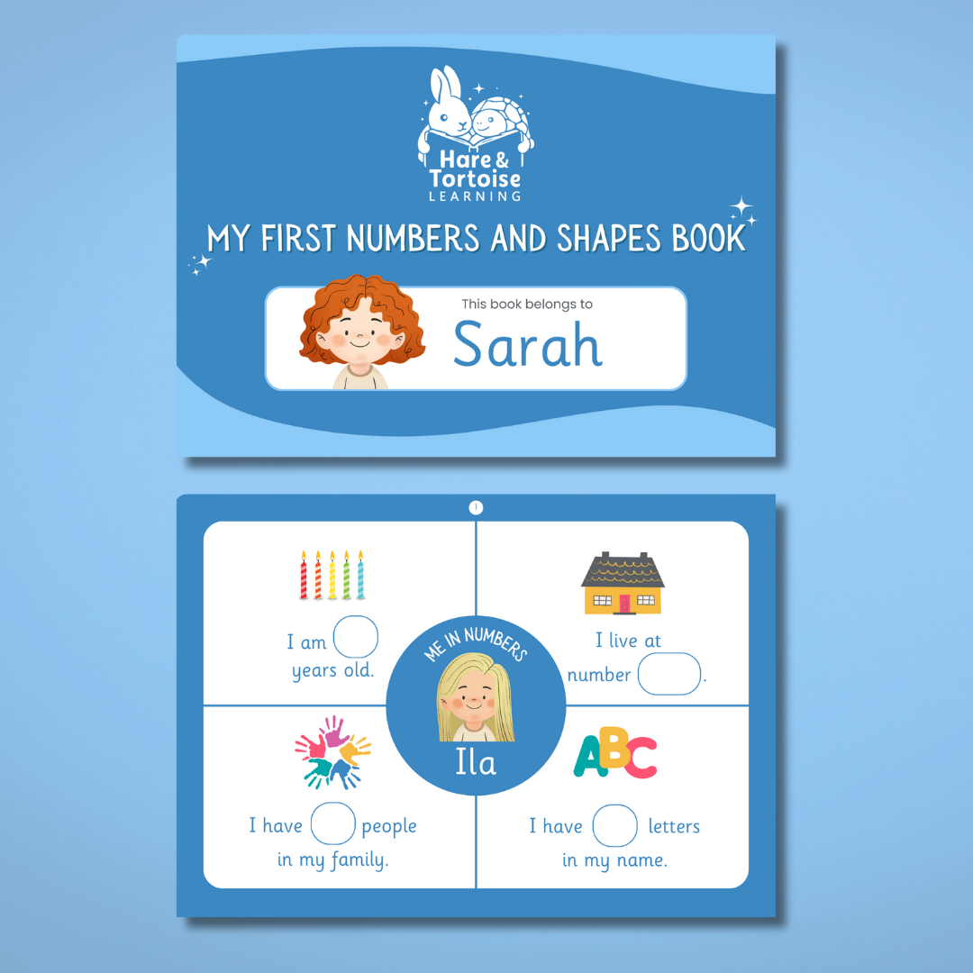 My First Numbers and Shapes Book - Personalised