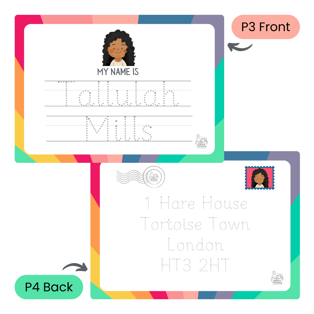 'Pick & Mix' Personalised Name Writing Mat