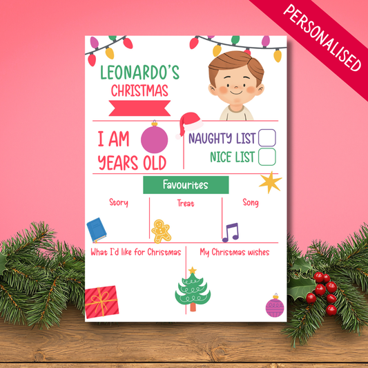 Personalised 'My Christmas' Mat