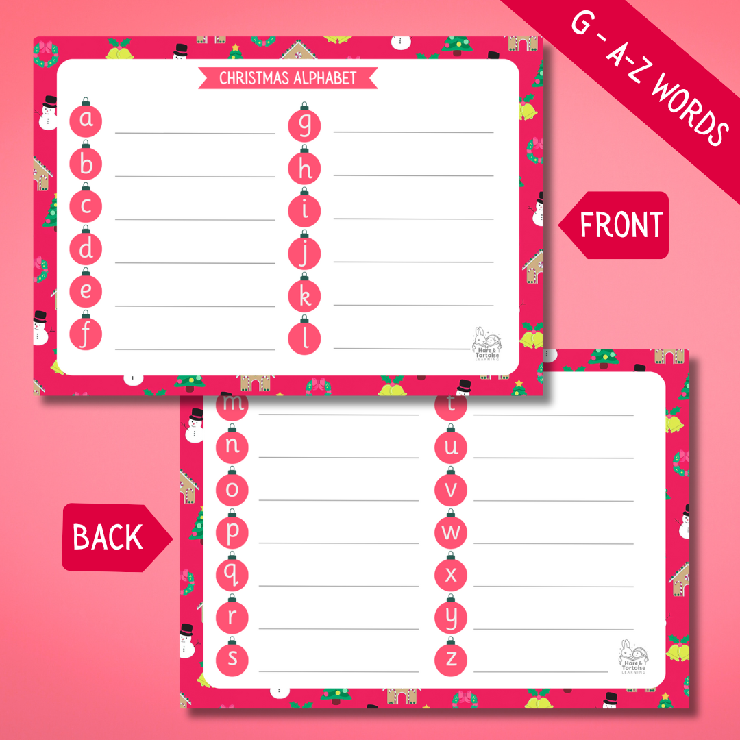 Christmas 'Pick & Mix' Writing Mats - Choose 3