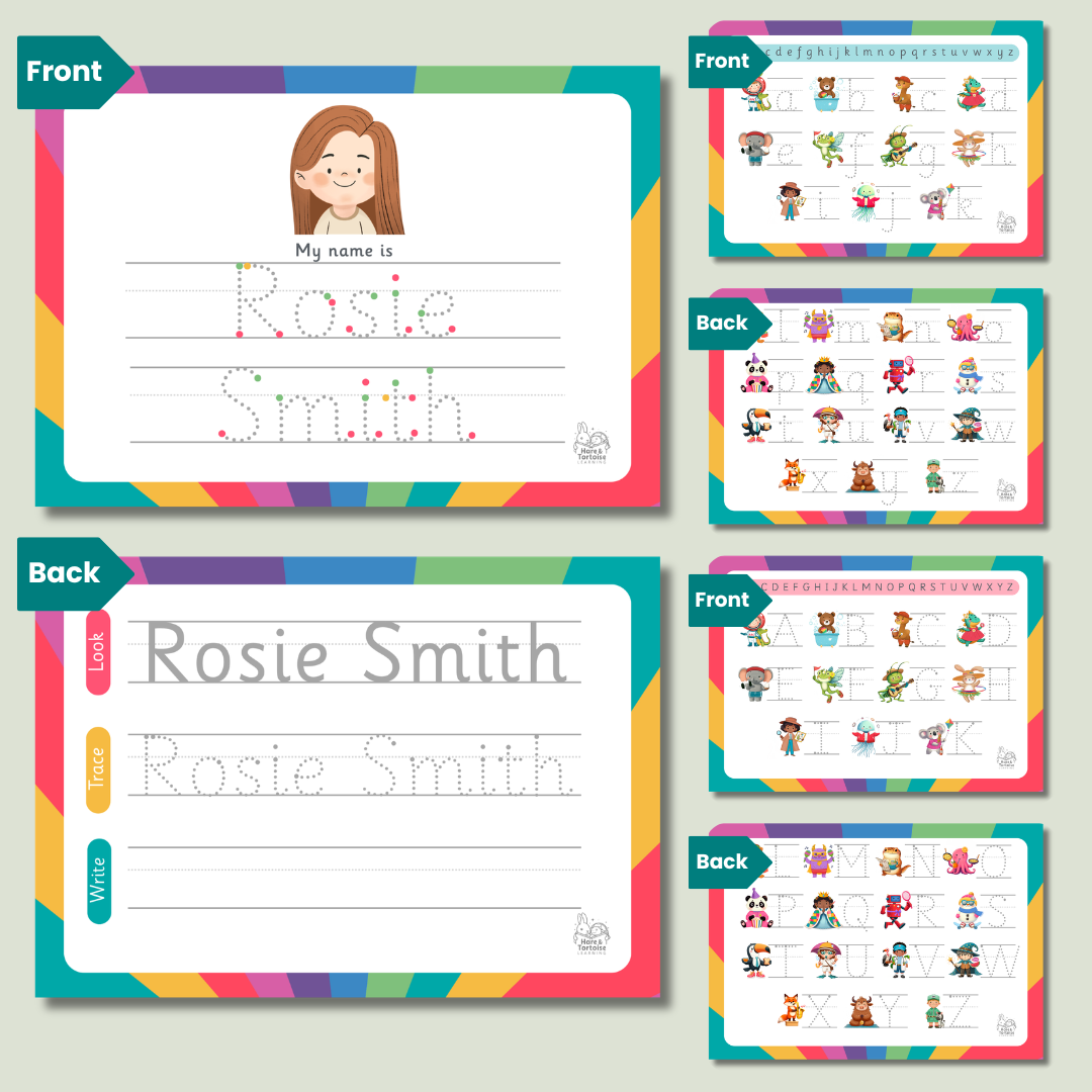 Personalised Stage 2 Writing Mats including First Name & Surname